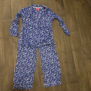 Victoria's Secret Blue and White Star Pajama Set